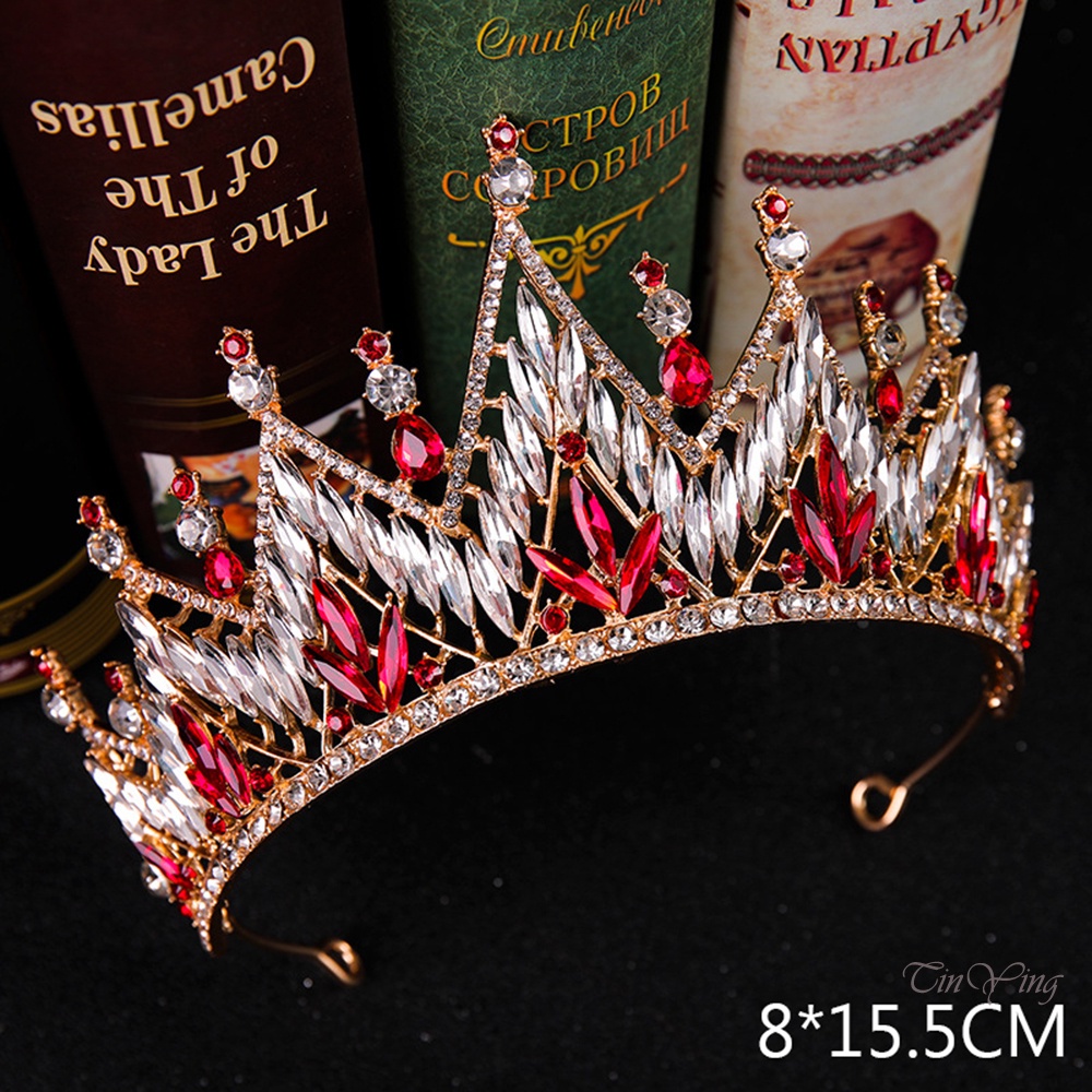 Cài tóc GETNOIVAS hình vương miện đính đá thời trang cho nữ