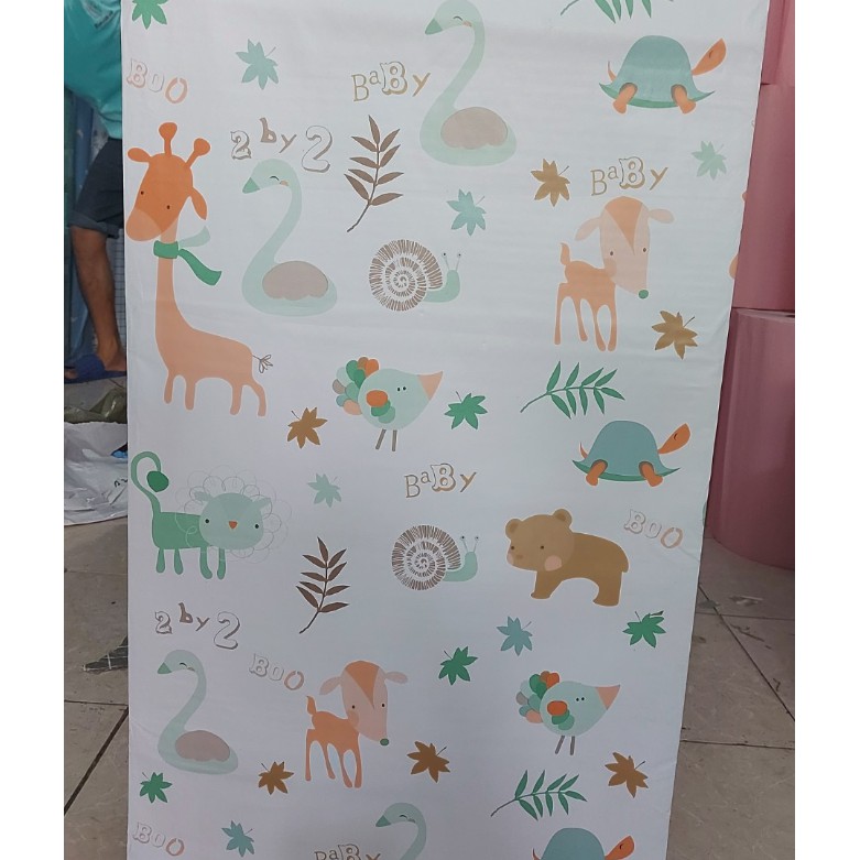 1m decal giấy dán tường động vật xinh khổ 45cm keo sẵn