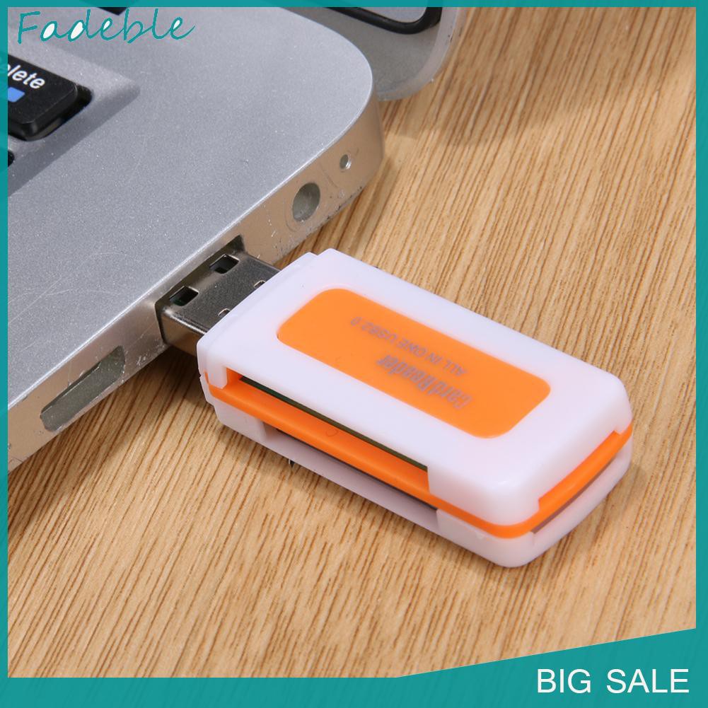 Đầu Đọc Thẻ Nhớ Sd / Mmc Tf Ms M2 Với 4 Khe Cắm Usb 2.0