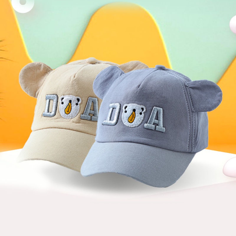 Mũ Lưỡi Trai Thêu Hình Gấu Dễ Thương Cho Bé