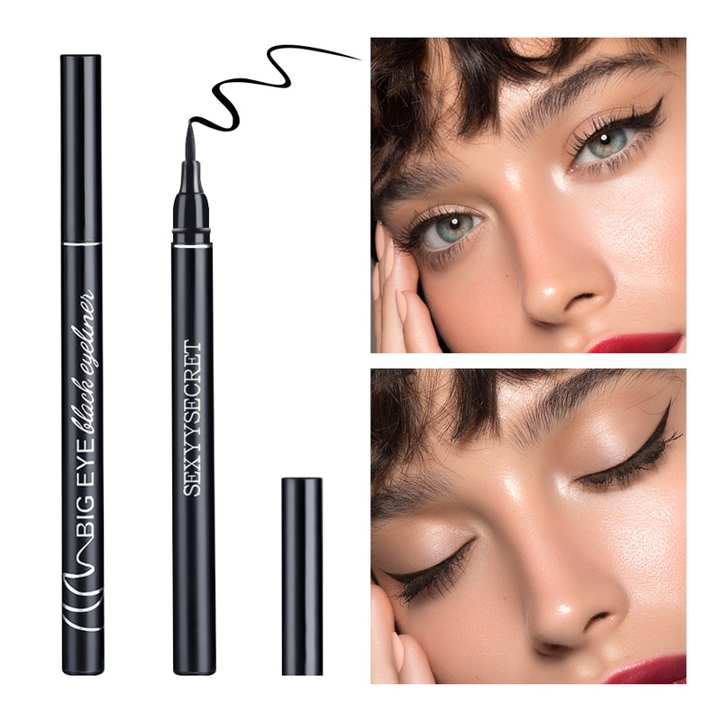 1 Bút Kẻ Mắt Màu Đen Dạng Lỏng Nhanh Khô Chống Thấm Nước Chống Mồ Hôi Lâu Trôi Không Nhòe