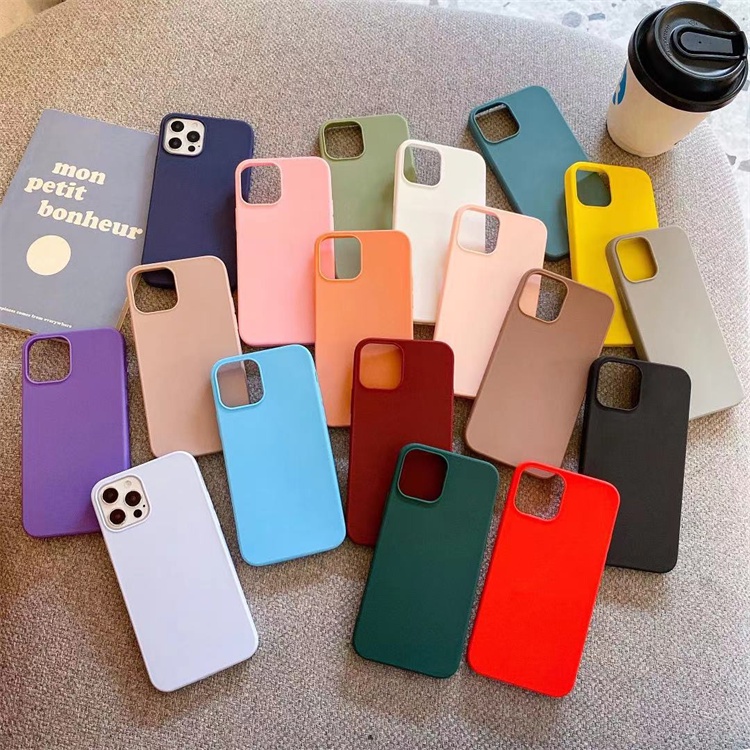Ốp điện thoại viền tròn màu kẹo cho iPhone 6/6plus/6s/6splus/7/7plus/8/8plus/x/xs/xr/xsmax/11/12/13/pro/max/plus/promax | BigBuy360 - bigbuy360.vn