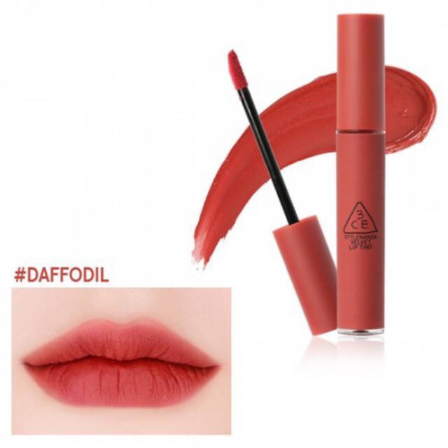 Son 3CE Velvet Lip Tint - Daffodil (đỏ đất)