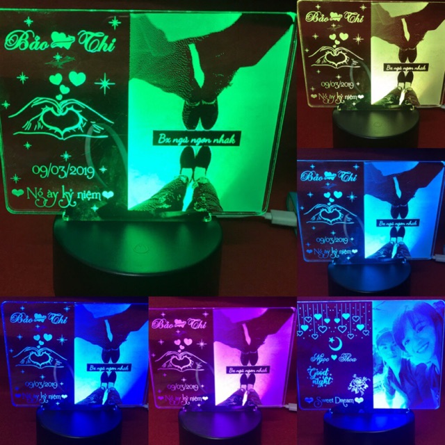 Đèn led 3d, quà tặng sinh nhật độc đáo