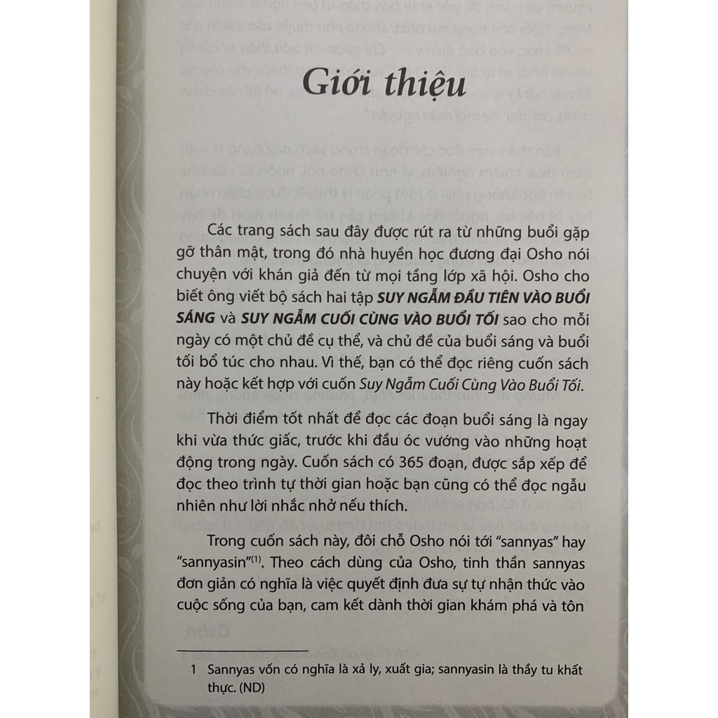 Sách - Osho - Suy Ngẫm Đầu Tiên Vào Buổi Sáng (Văn Lang - Tái Bản 2022)