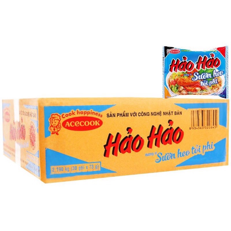 Thùng 30 gói mì ăn liền hảo hảo acecook
