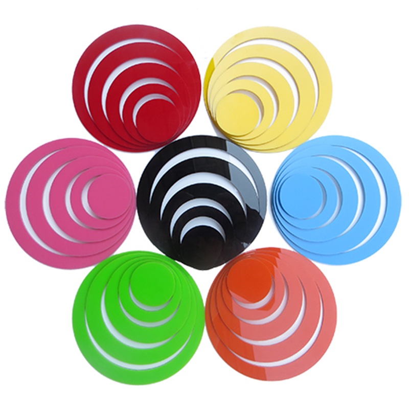 Tranh mica 3d dán tường các mẫu tranh hình tròn, hình trái tim, trang trí phòng khách, phòng ngủ