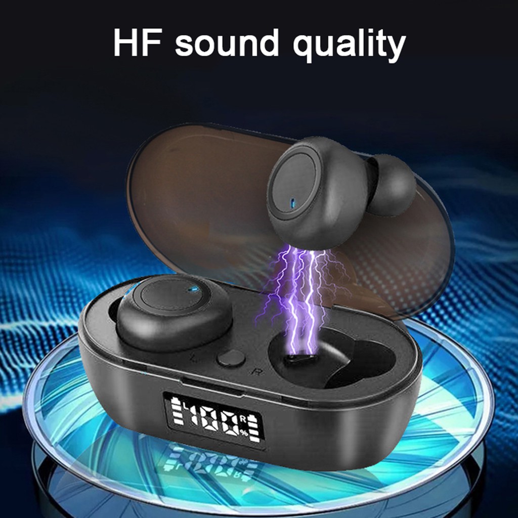 Tai Nghe Bluetooth 5.0 Hel + S100 Tws Mini Kèm Hộp Sạc