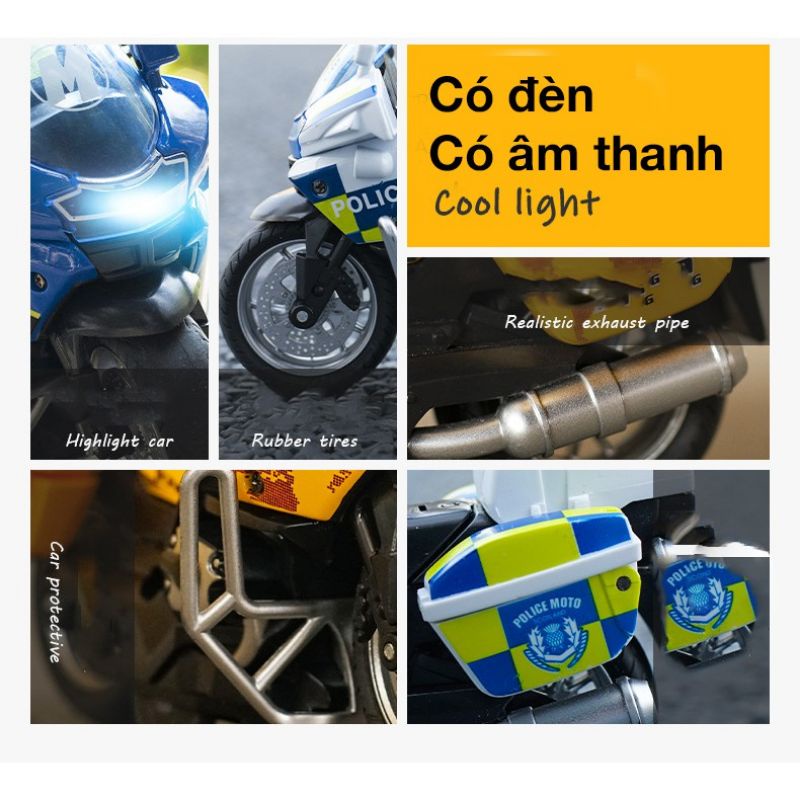 ĐỒ CHƠI XE CẢNH SÁT HỢP KIM TỈ LỆ 1 :14