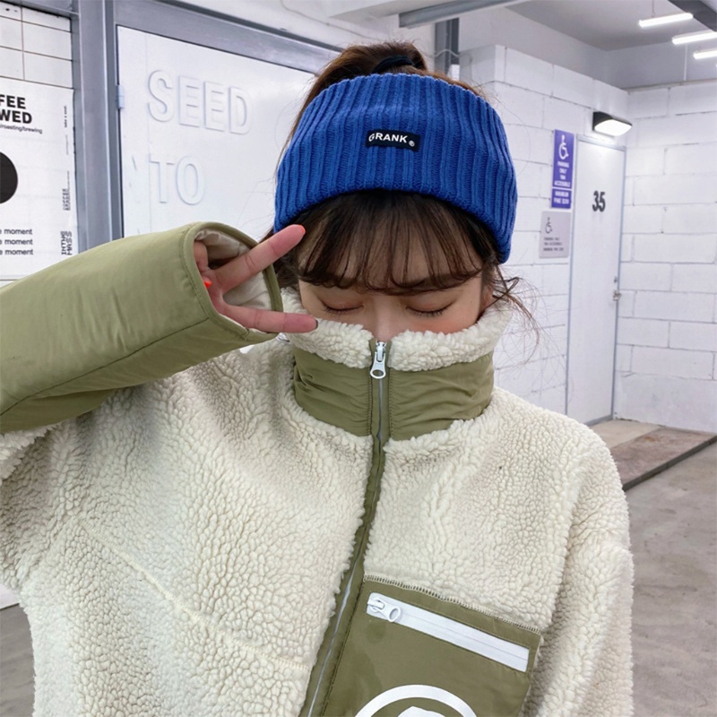 Băng Đô Turban Dệt Kim Bản Rộng Co Giãn Giữ Ấm Mùa Đông