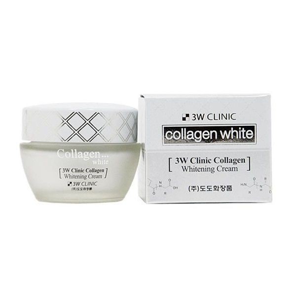 Kem Mặt 3W Clinic Collagen + Whitening Cream ( Đỏ + Trắng ) 60ml