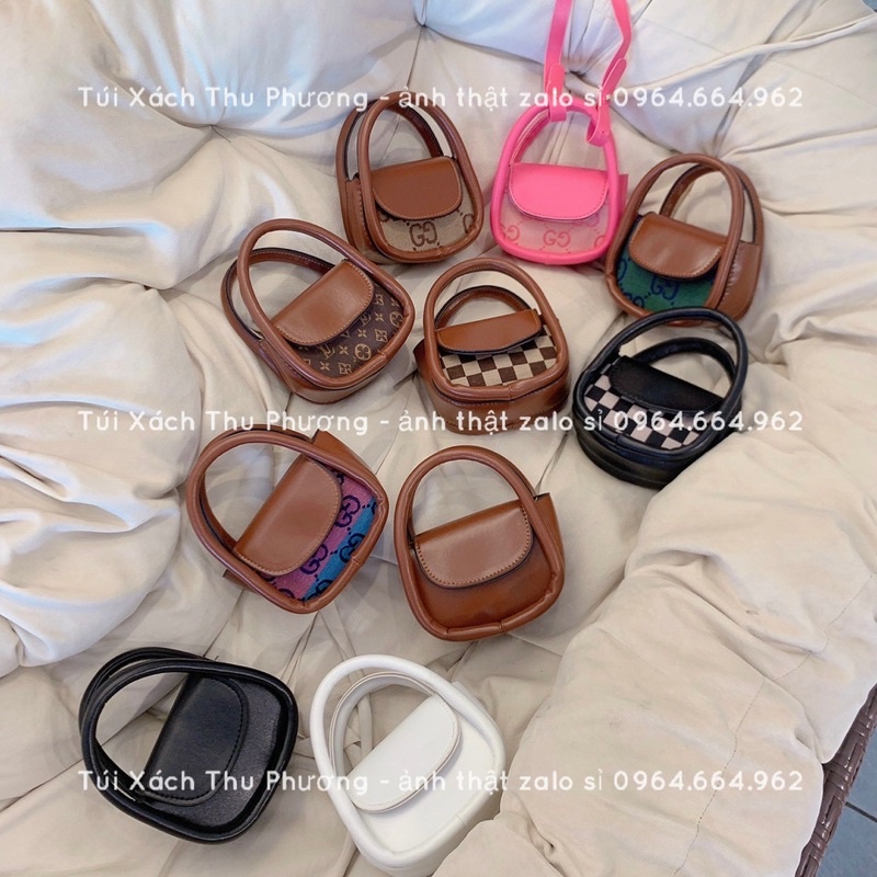 Túi mini nữ, túi đeo chéo có quai xách nhiều mẫu siêu xinh cho mẹ và bé (ảnh thật shop chụp)