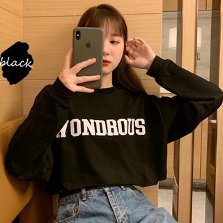 Áo thun nữ tay dài croptop WONDROUS