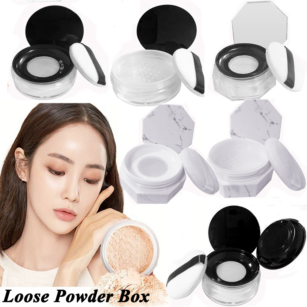 Hộp đựng phấn phủ bằng nhựa có nắp đậy tiện dụng chất lượng cao