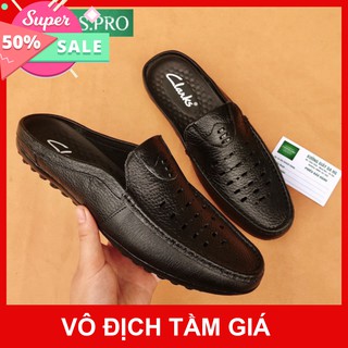 Giày sục da bò nam đẹp Sục da đục lỗ Sục hè giá cực tốt Sản xuất tại Giầy da nam NUDS