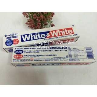 Kem đánh răng White & White Nhật Bản 150g