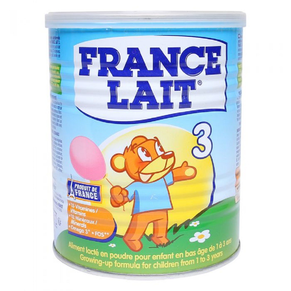 SỮA BỘT FRANCE LAIT 3 400G, DINH DƯỠNG DÀNH CHO BÉ TỪ 1 ĐẾN 3 TUỔI,  DATE MỚI NHẤT