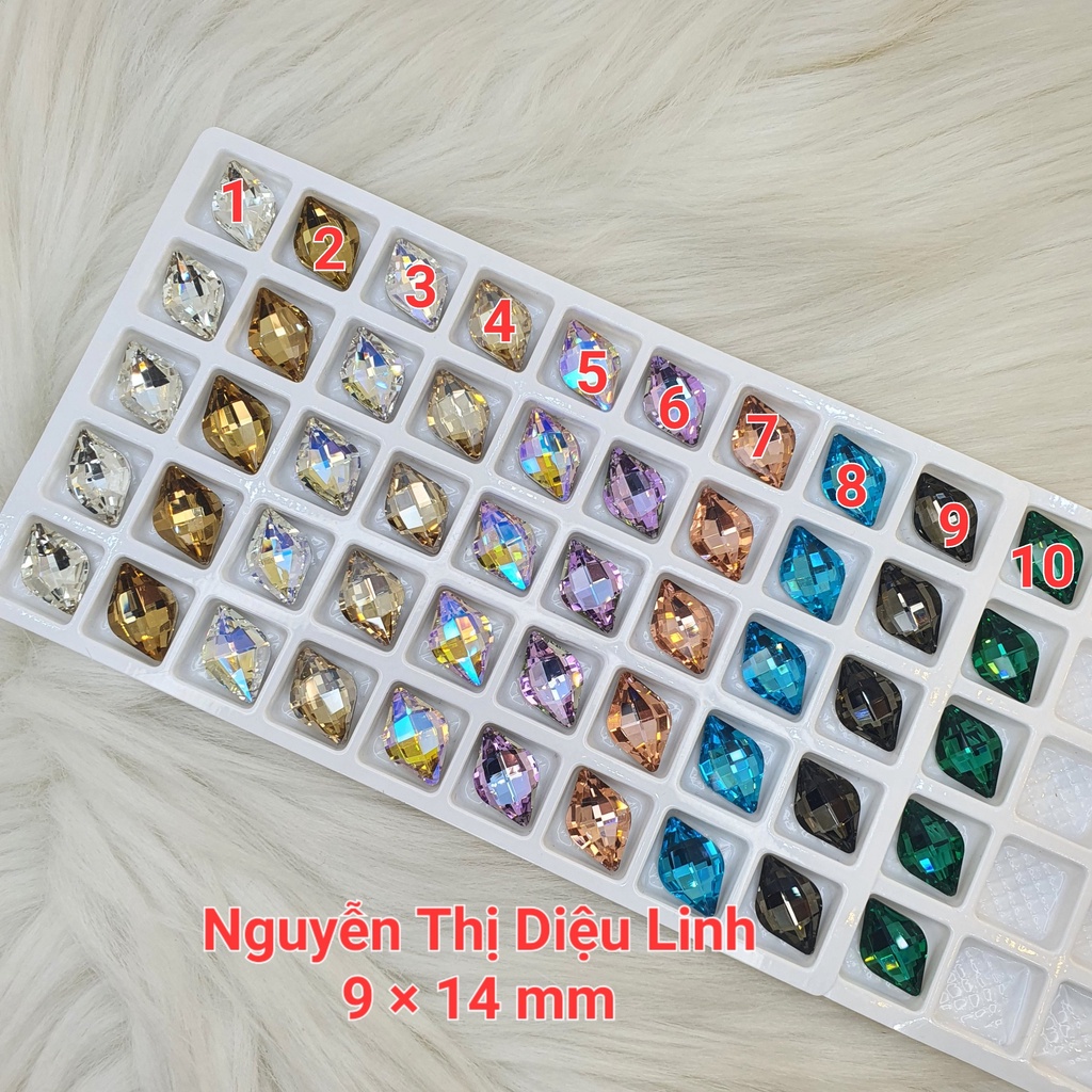 Đá Khối Hình Thoi 9×14Mm