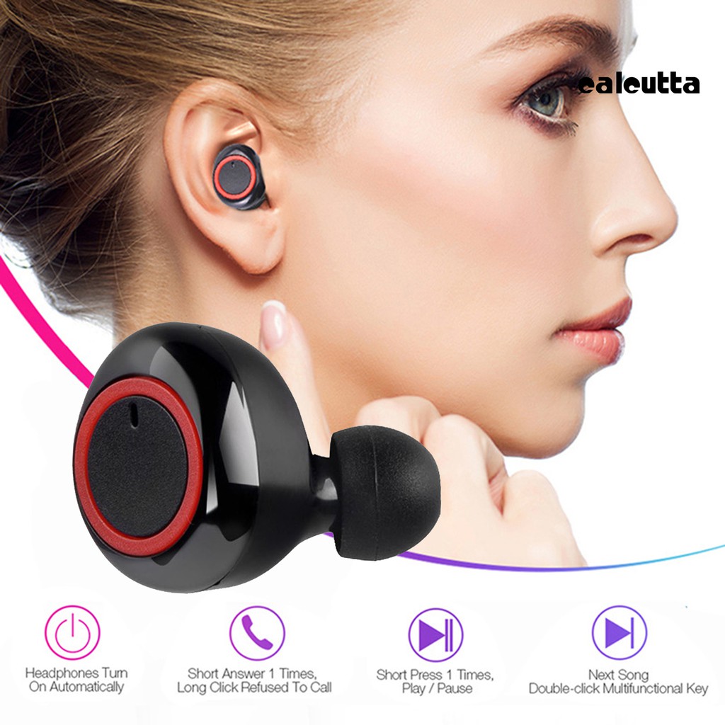 Tai Nghe Y50 Kết Nối Bluetooth 5.0 Chống Ồn Có Kèm Hộp Sạc
