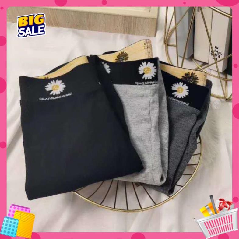 [Freesize 40-53kg] Quần Legging Nữ Len Tăm Tăm Hoa Cúc Mẫu Mới | BigBuy360 - bigbuy360.vn