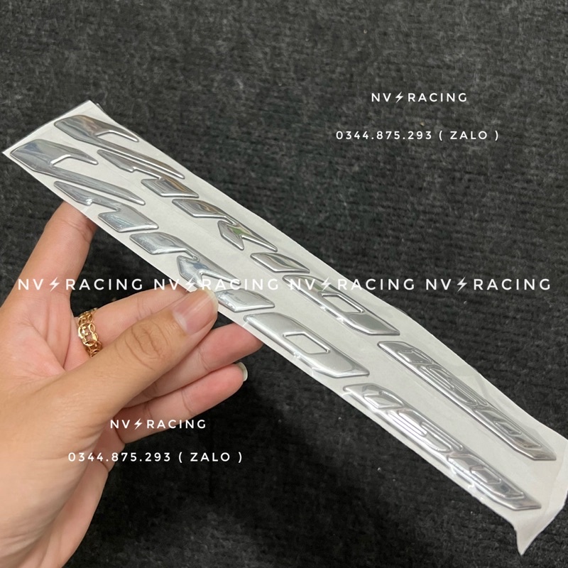 Tem dán chữ nổi Vario 150 1:1 chống thấm nước, không bay màu