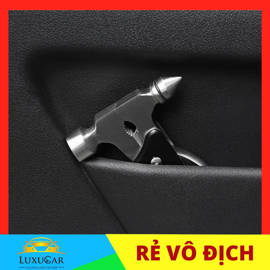 Búa phá kính,thoát hiểm,cứu hộ đa năng phong cách SUP-REME thời trang phù hợp cho mọi loại xe hơi, ô tô