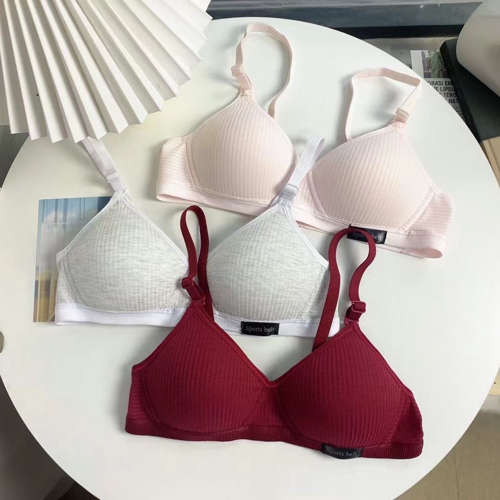 Áo ngực cotton form nhỏ mút mỏng, Áo lót nữ không gọng thoáng mát SAVILL A554