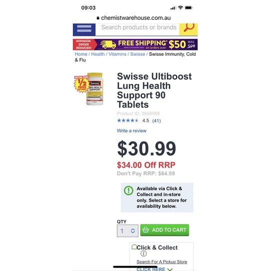 Date 2025  Thải Độc Phổi Swisse Lung Health Support 90 viên