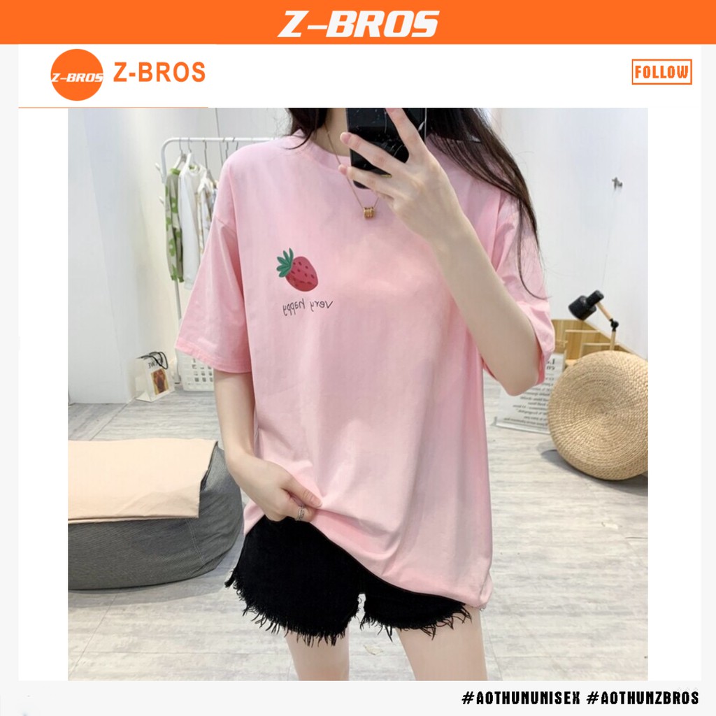 [HÀNG CÓ SẴN] - Áo thun nữ trơn hoa quả mùa hè 7 màu vintage | BigBuy360 - bigbuy360.vn