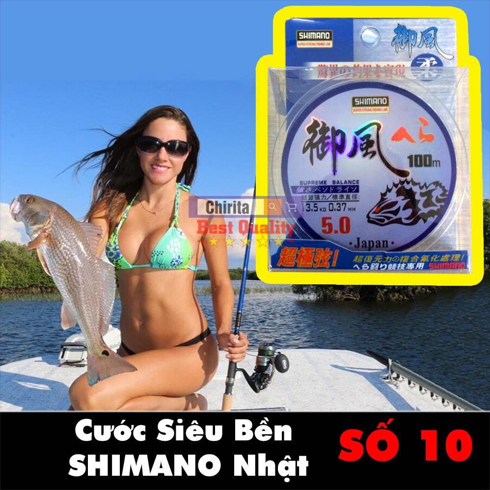 Dây Cước Câu Cá SHIMANO Nhật Bản 100m - Cước Câu Cá Siêu Bền (CÓ LỰA SIZE)