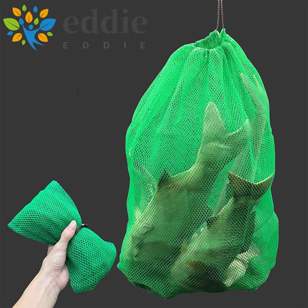 Túi Lưới Nylon Dày Dặn Màu Xanh Lá Đựng Cá Có Thể Gấp Gọn Tiện Dụng