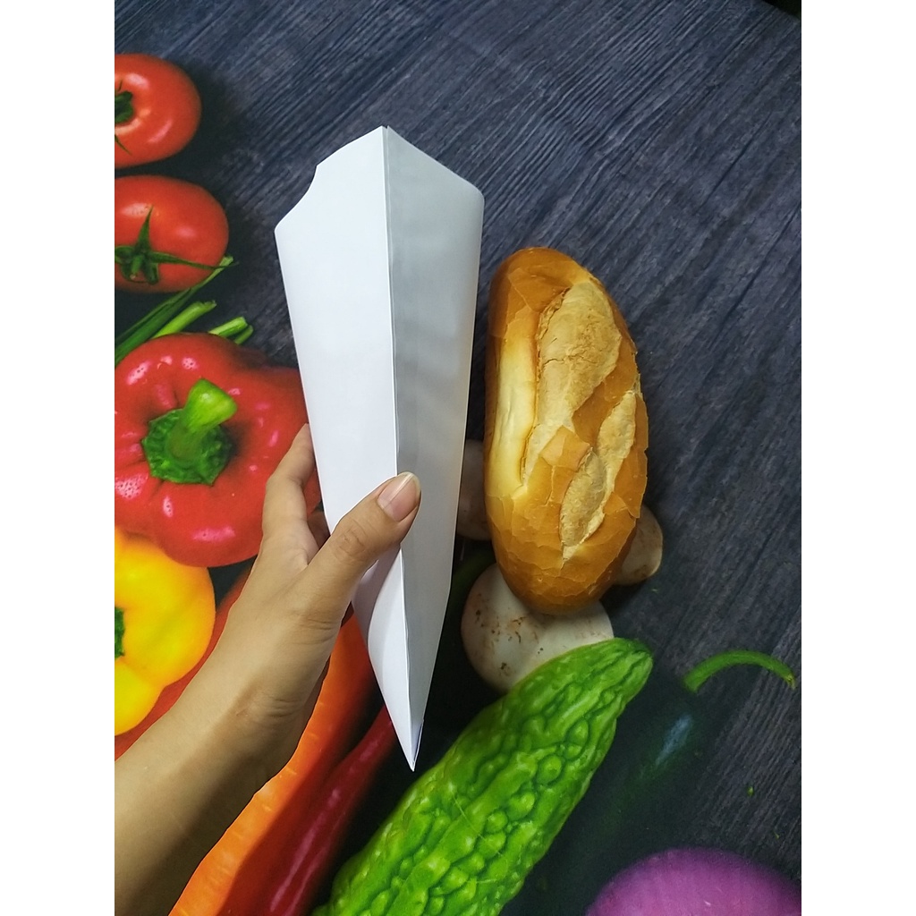 300 túi giấy đựng bánh mì màu trắng