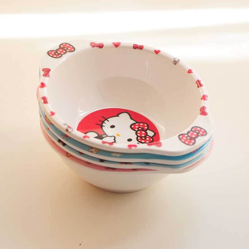 Bát nhựa ăn dặm cho bé hình Hello Kitty, Doraemon , Elsa, Thomas, Pikachu....