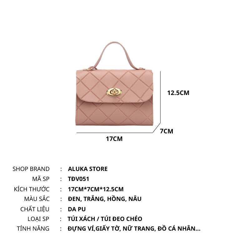 Túi xách nữ đeo chéo đẹp đi chơi sang trọng phong cách Hàn Quốc da PU cao cấp OLUKA STORE TĐV051