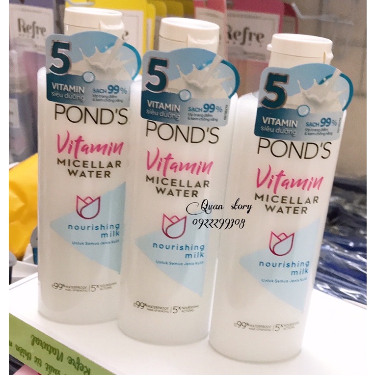 Nước tẩy trang Vitamin và tinh chất sữa sáng da Pond's Micellar Water 100ml