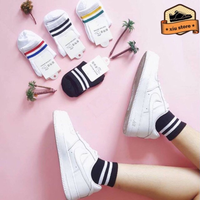 TẤT 2 SỌC - hình thật shop chụp