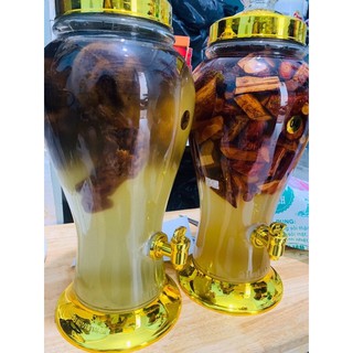 Bình ngâm rượu sâm thủy tinh 5lit