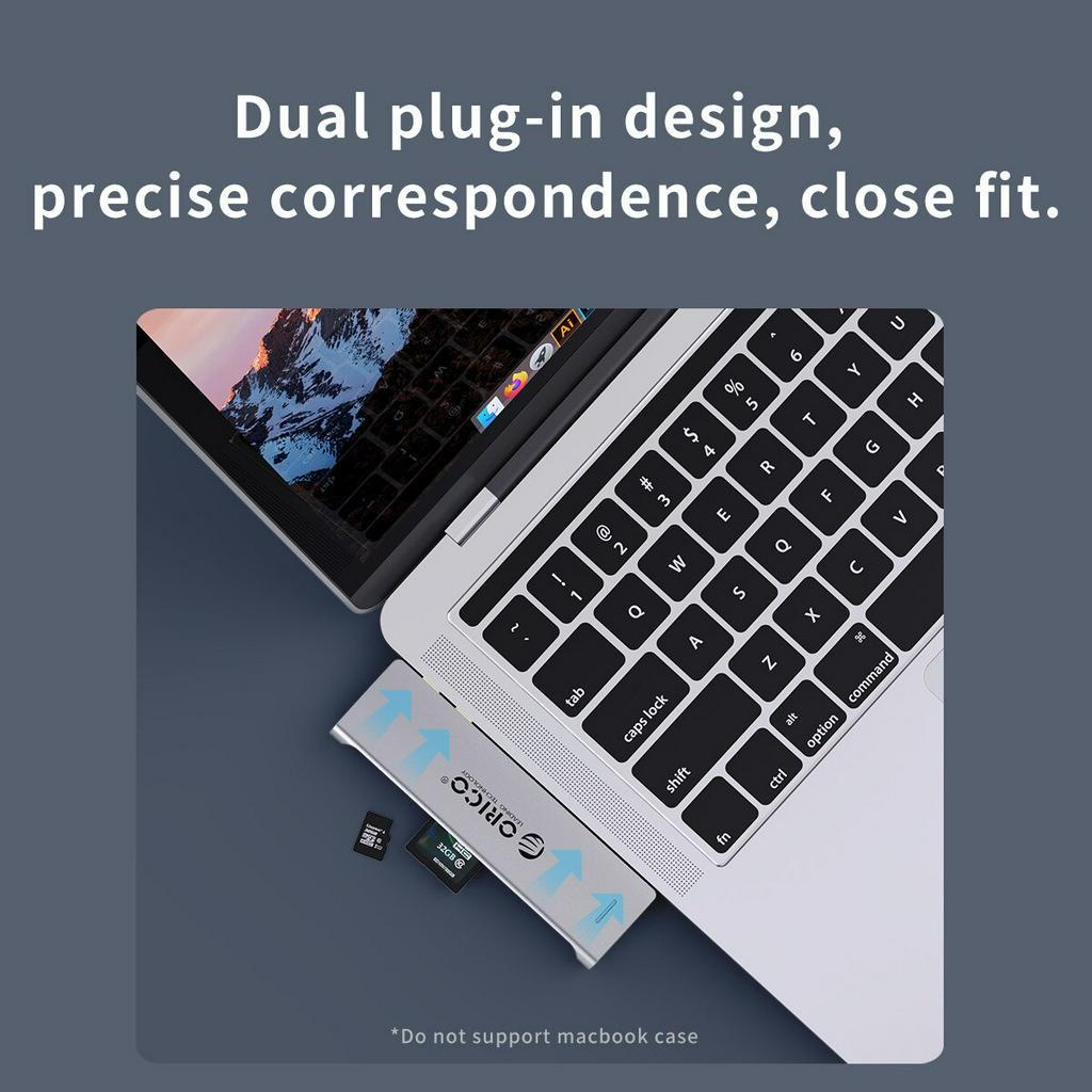 Dock sạc ORICO 2CT USB Type C HUB hỗ trợ cổng 8K HDMI tương thích với RJ45 USB3.0 PD SD TF Thunderbolt 2CT