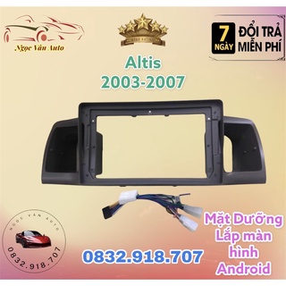 Mặt dưỡng altis 2003 - 2007, 9 inch có jack nguồn zin