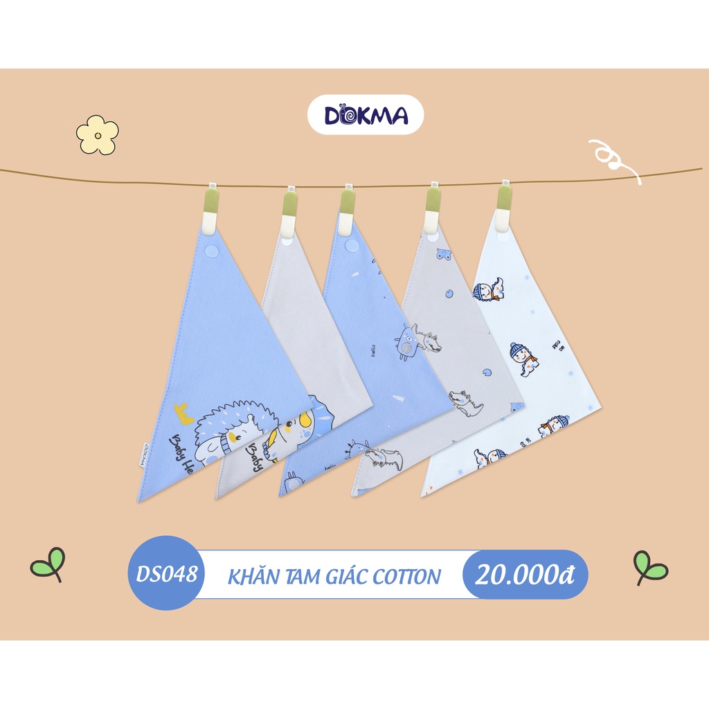 Khăn / yếm tam giác quàng cổ mềm mại cho bé - DOKMA