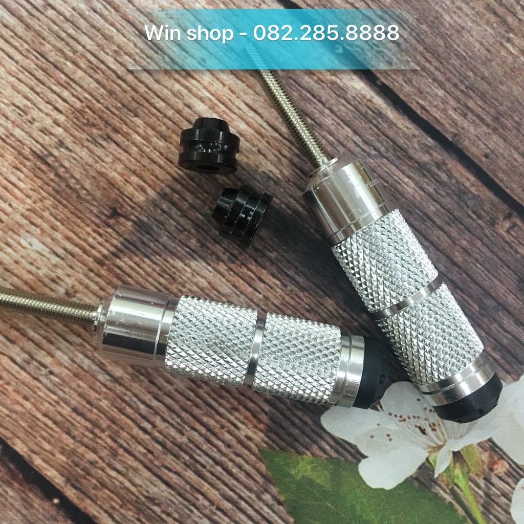 [ 1 đôi ] Gù chống đổ sau - Gai, nhám, tròn - Chất liệu nhôm đúc CNC