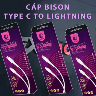 Siêu Combo Bison: Sạc dự phòng + Cáp TypeC - Lightning + Cốc sạc 20W