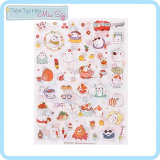 Sticker Molang mập ú cute dễ thương - MiuSua