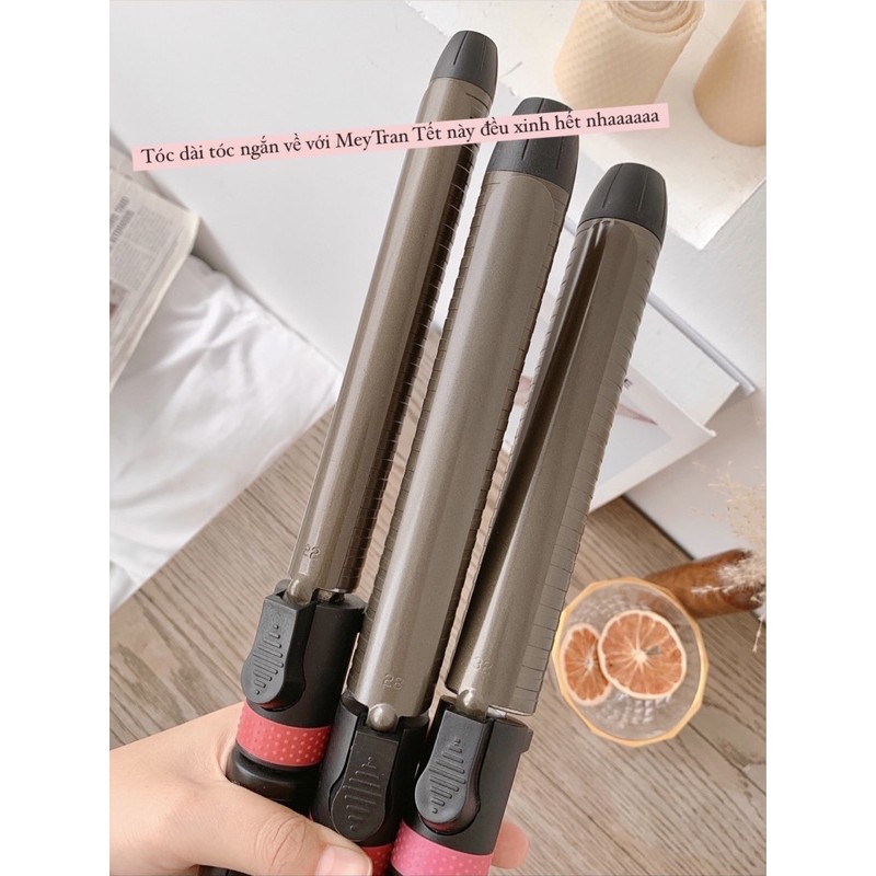 GẬY UỐN XOAY KISSBEAUTY 3 TRỤC 22/32MM