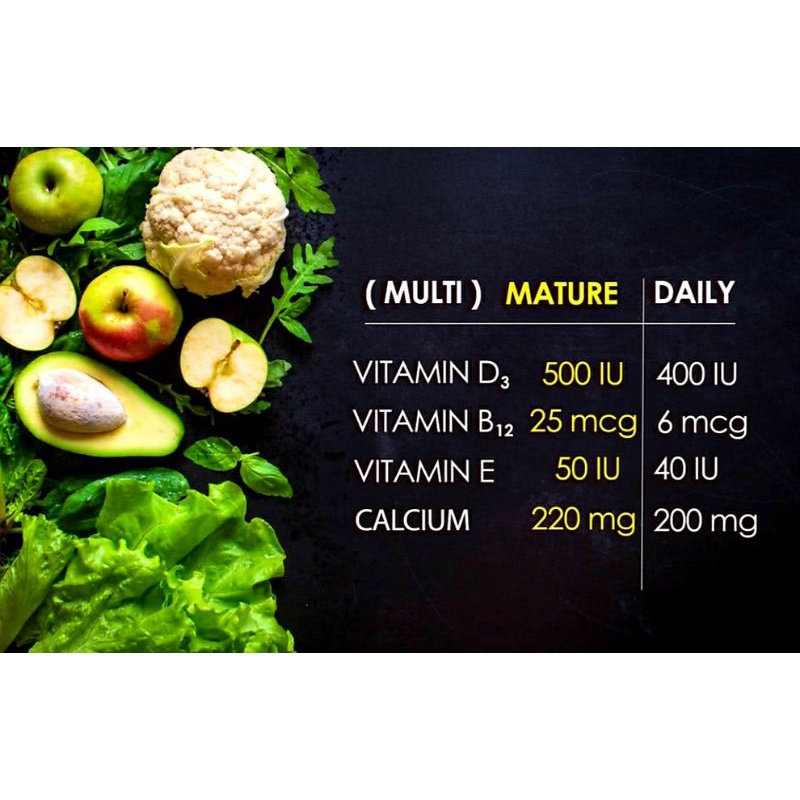 Mature Multi Kirkland Bổ Sung Vitamin Cam Kết Chính Hãng