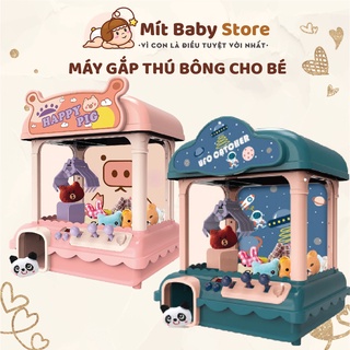 Máy gắp thú bông mini size lớn có nhiều gấu bông, gắp gấu có nhạc đèn cho bé Mít Baby Store