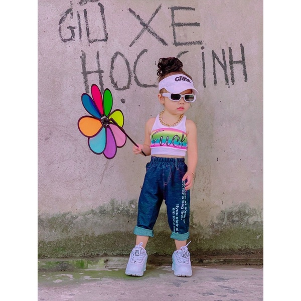 SET ÁO THUN QUẦN JEAN SIÊU CHẤT BÉ GÁI