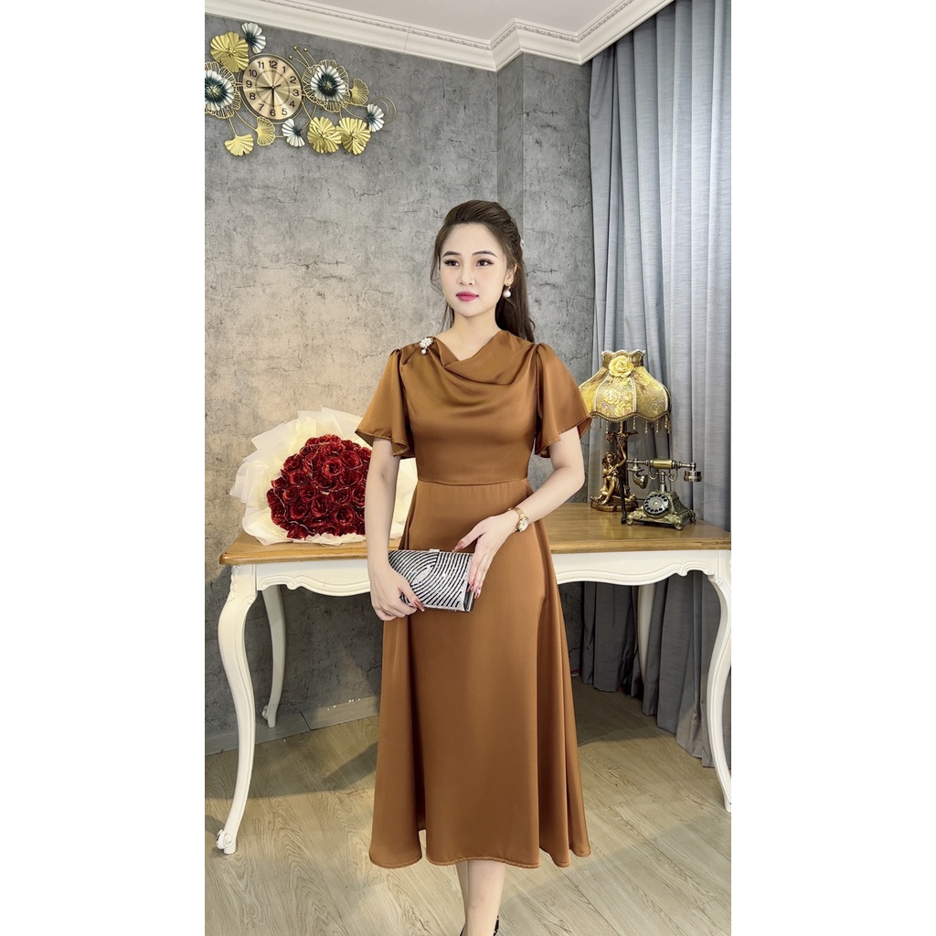 Đầm Trung Niên   Bigsize Màu Sắc Trẻ Trung Tươi Sáng Họa Tiết Sang Trọng Đi Làm Đi Tiệc Cho Bà