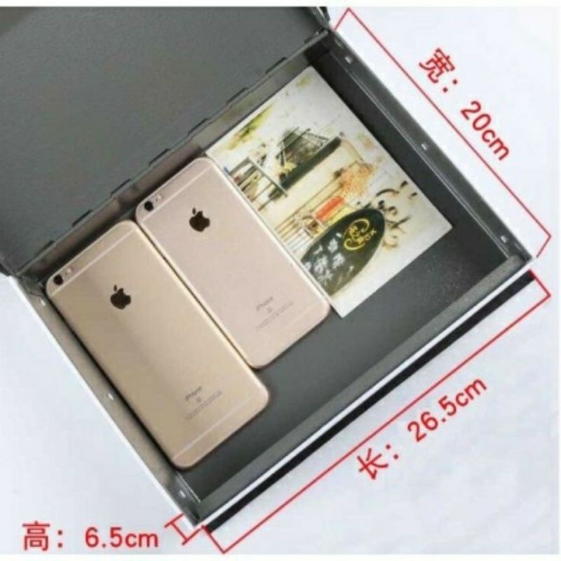 Két sắt ngụy trang hình cuốn sách size lớn 26.5cm