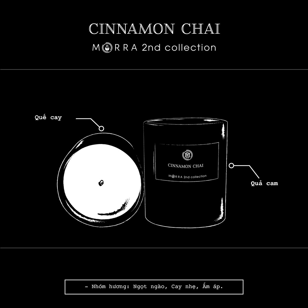 Nến thơm Morra Cinnamon Chai 200g